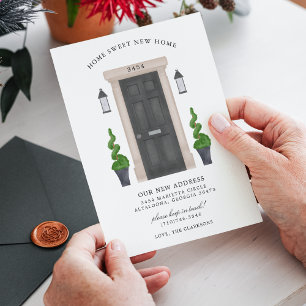 Nouvelle Maison Douce Maison Invitation de Déménag