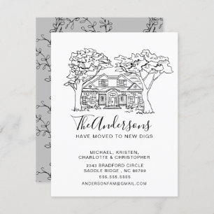 Nouvelle maison   Faire-part de déplacement