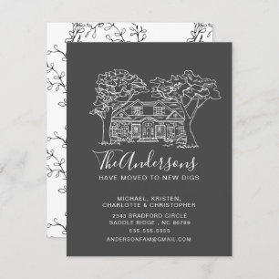 Nouvelle maison   Faire-part de déplacement