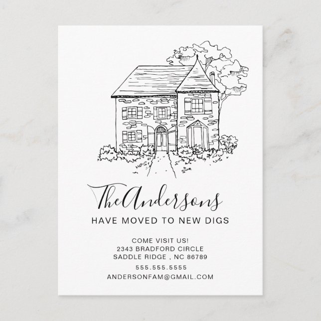 Nouvelle maison | Faire-part de déplacement (Devant)