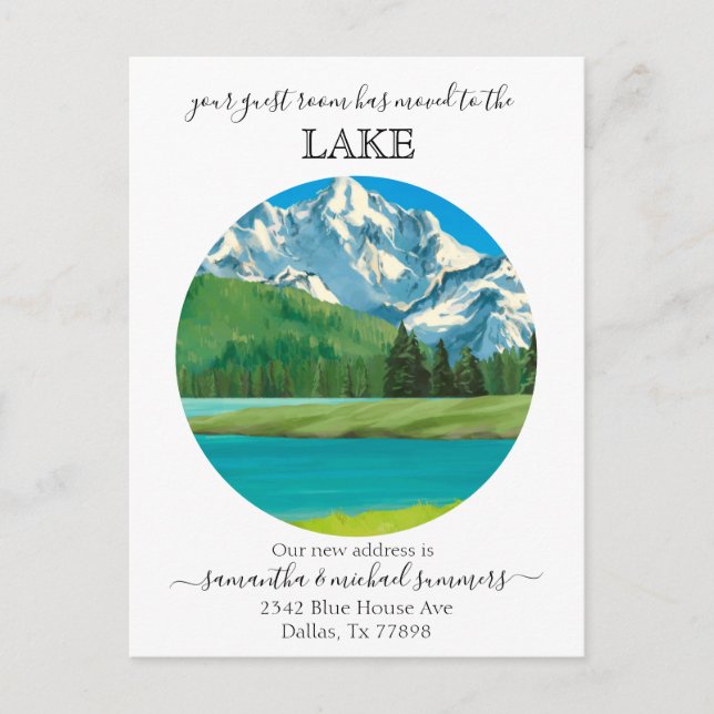 Nouvelle maison Faire-part déménagement Cabine Lod (Devant)