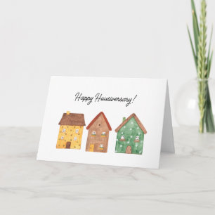 Nouvelle maison Happy Housiversary Carte de remerc