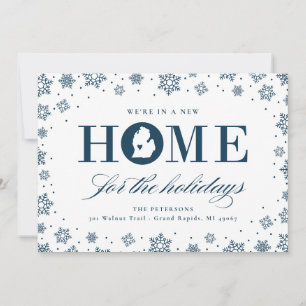 Nouvelle maison Michigan Moving Holiday Carte phot