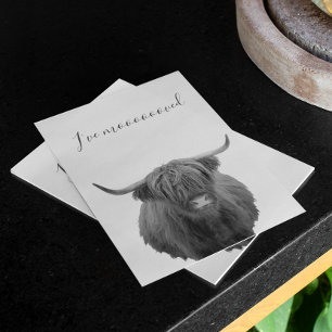 Nouvelle maison Moving Faire-part Highland Cow