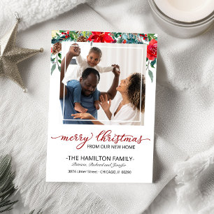 Nouvelle maison Noël Moving Faire-part Photo