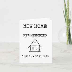 Nouvelle maison, nouveaux souvenirs, carte de chau