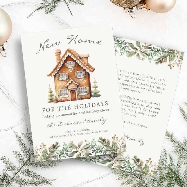 Nouvelle Maison Pour Les Fêtes Carte (New Home For Holidays Card
)
