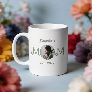 Nouvelle maman établie première tasse photo pour l