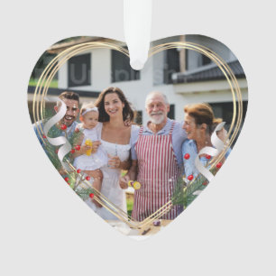 Nouvelle maman papa Holly & Pine Gold Frame Photo