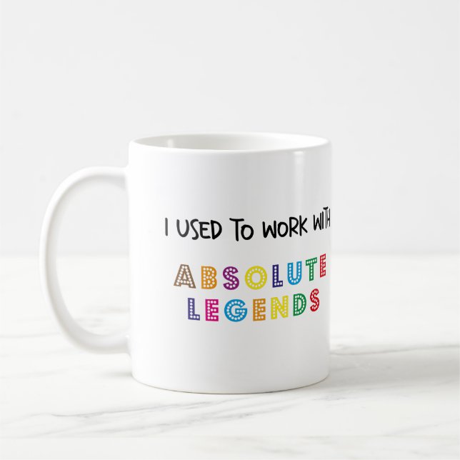 Nouvelle Mug De Travail, Je Travaillais Avec Des L (Gauche)
