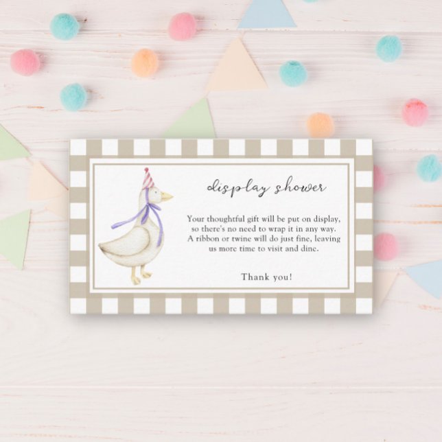 Nouvelle oie idiote - carte de douche d'affichage (Créateur téléchargé)