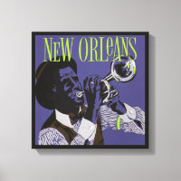 Nouvelle-Orléans Impression de toile de musique