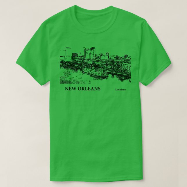 Nouvelle-Orléans Louisiane TShirt - 3 (Design devant)