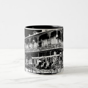 Nouvelle-Orléans noir et blanc - Mug de café
