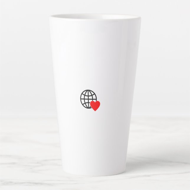 Nouvelle personnalisation Logo Texte Latte Mug (Devant)