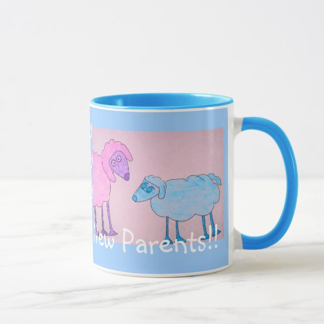 Nouvelle tasse de garçon de parents !. (Droite)