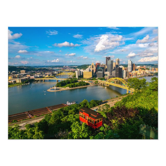 *Nouvelle vue de Pittsburgh avec impression photo  (Devant)
