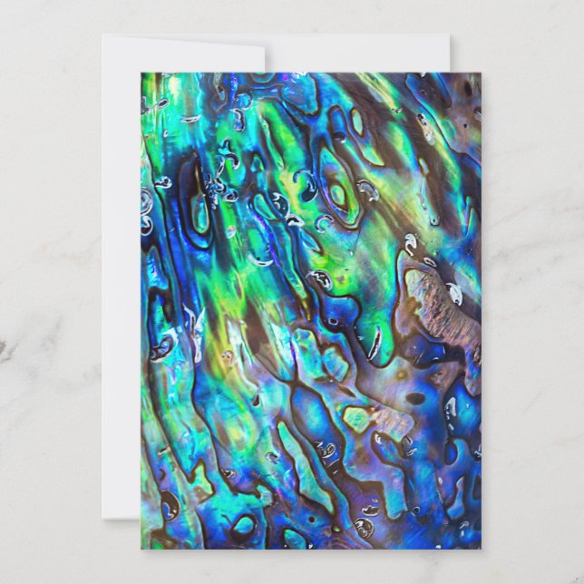 Nouvelle-Zélande Abalone Paua Shell Motif 1 (Devant)