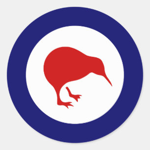 nouvelle-zélande kiwi roundel autocollant de l'avi