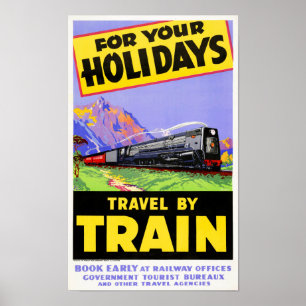 Nouvelle-Zélande Poster Vintage voyage restauré