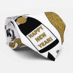 Nouvelles années de fête d'Ève de cravate de motif