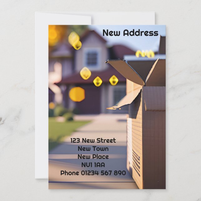 Nouvelles cartes d'adresse (Devant)