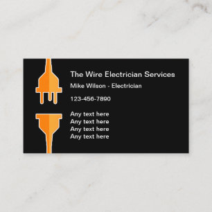 Nouvelles Cartes de Visite d'Électricien