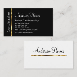 Nouvelles Cartes de Visite pour Entreprise de Cons