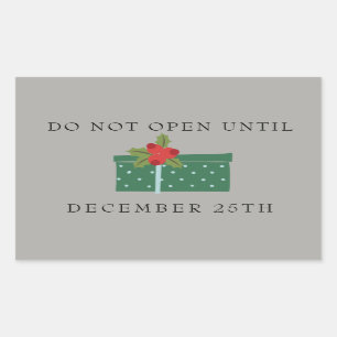 N'ouvrez pas avant le 25 décembre Étiquettes