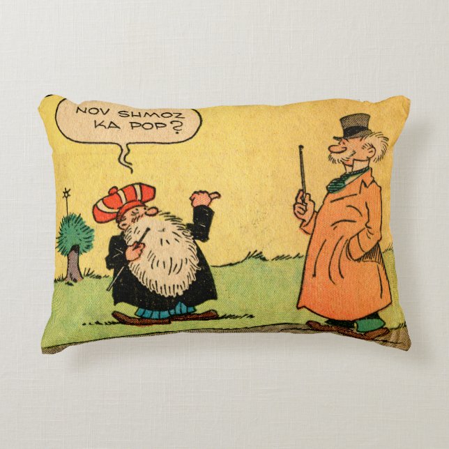 "Nov Shmoz Ka Pop ?" Coussin d'accents Hitchhiker (Devant)