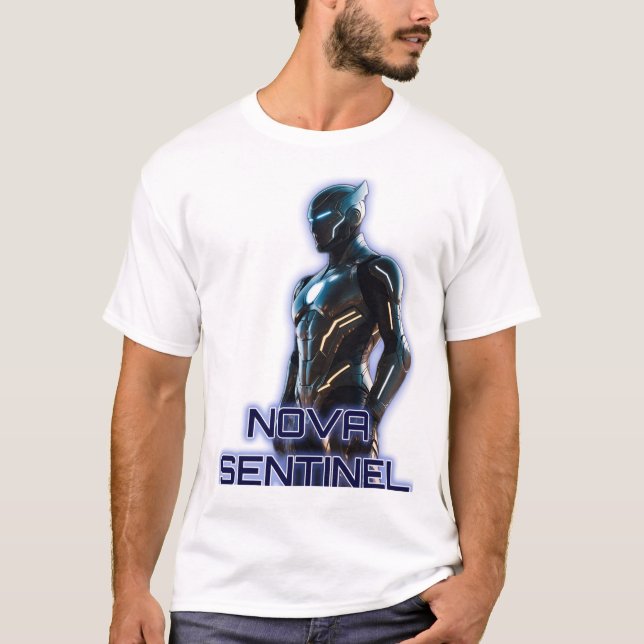 Nova Sentinel : T-shirt héros futuriste (Devant)