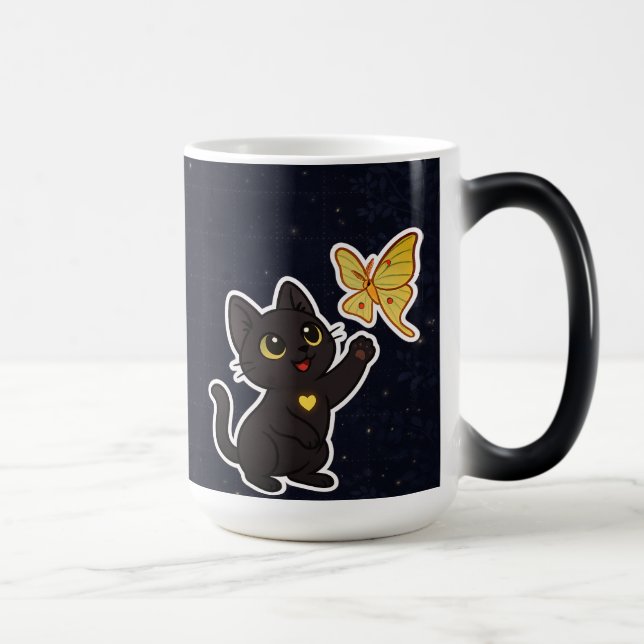 #NovaCatAdventures  and Lunar Moth Frolics Mug (Droite)
