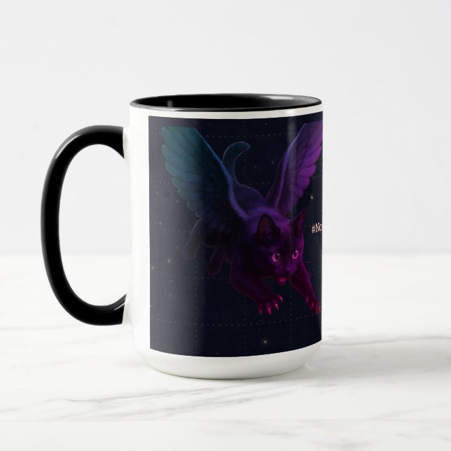 #NovaCatAdventures winged v2 mug (Gauche)