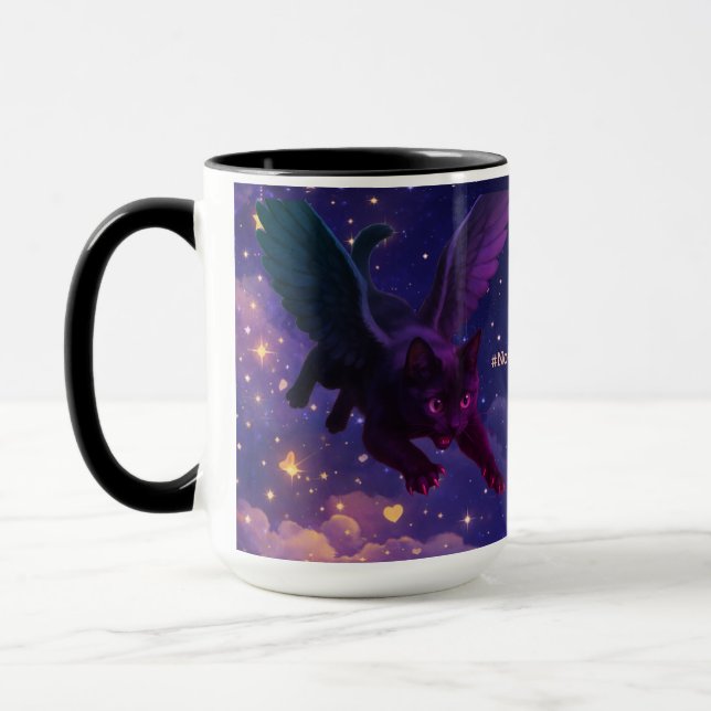 #NovaCatAdventures winged v3 mug (Gauche)