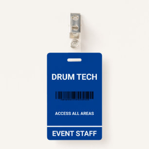 Novelty Back Stage Pass ID Badge