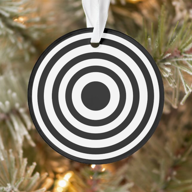 Novelty Black and White Bullseyes Cercles (Arbre)