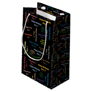 Novembre 7 Anniversaire Sac cadeau