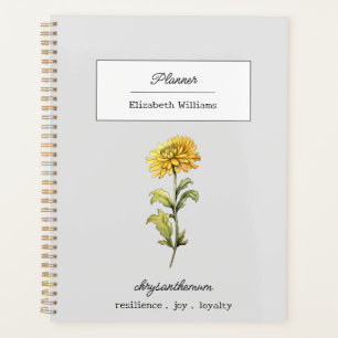 NOVEMBRE CHRYSANTHEMUM FLEURS DE NAISSANCE PERSONN