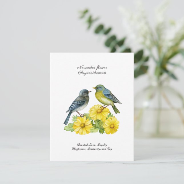 Novembre Mois de naissance Fleur Chrysanthème Oise (Debout devant)