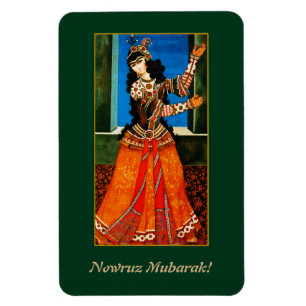 Nowruz Moubarak. Magnet cadeau du Nouvel An persan