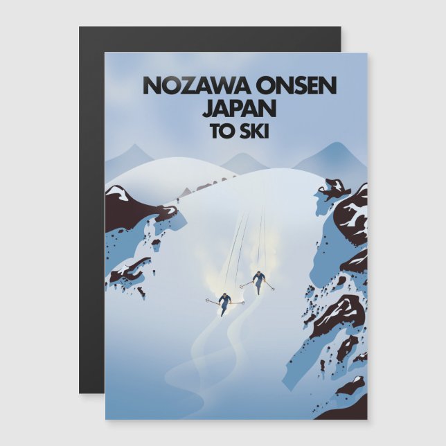 Nozawa Onsen Japon impression ski. (Devant / Derrière)