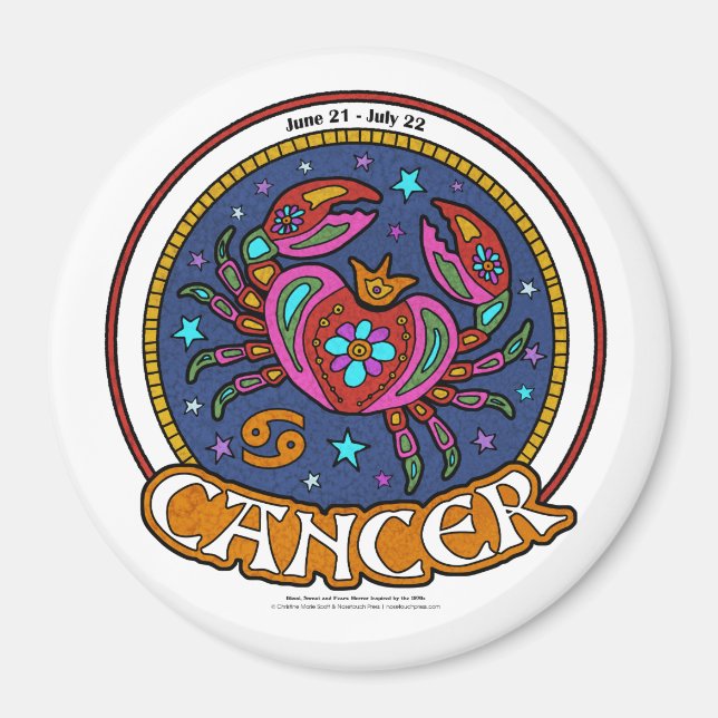 NP Cancer Grand, Magnet rond 3 pouces (Devant)