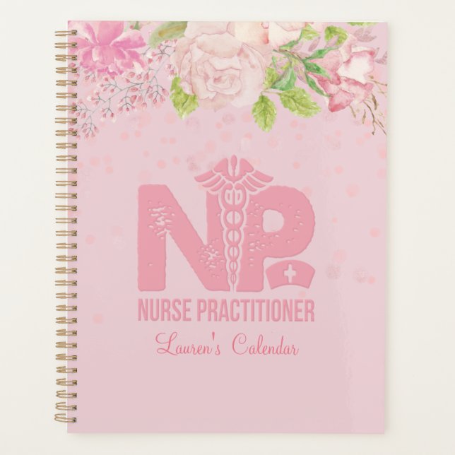 NP Nurse rose Journal floral personnalisé (Devant)
