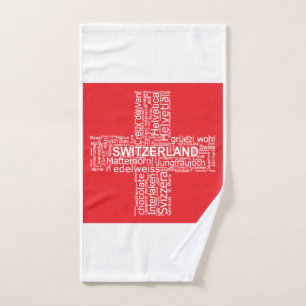 Nuage de mots drapeau Suisse