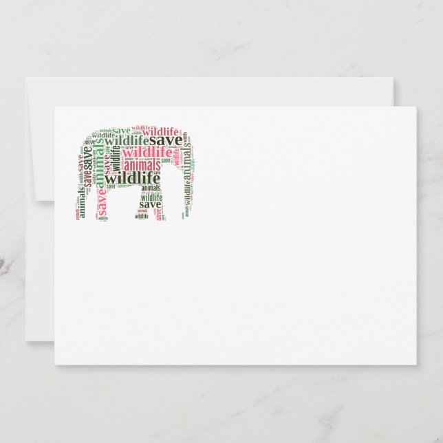 Nuage de mots éléphants (Devant)