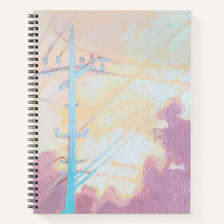 Nuage douillet cahier de lignes à haute tension ar