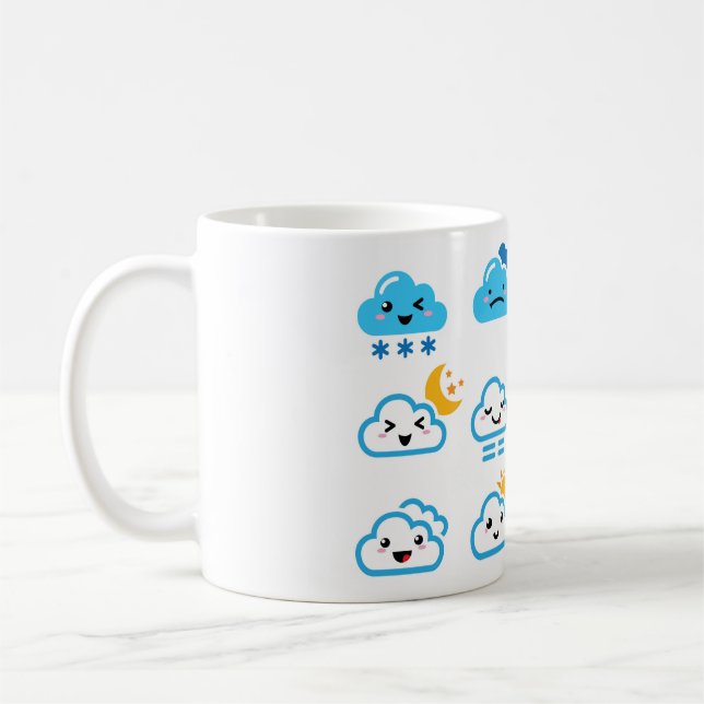 Nuage mignon, Kawaii, tasse de Manga (Gauche)