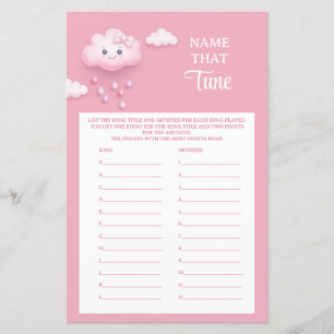 Nuage rose pastel doux neuf Nom Ce Jeu Tune