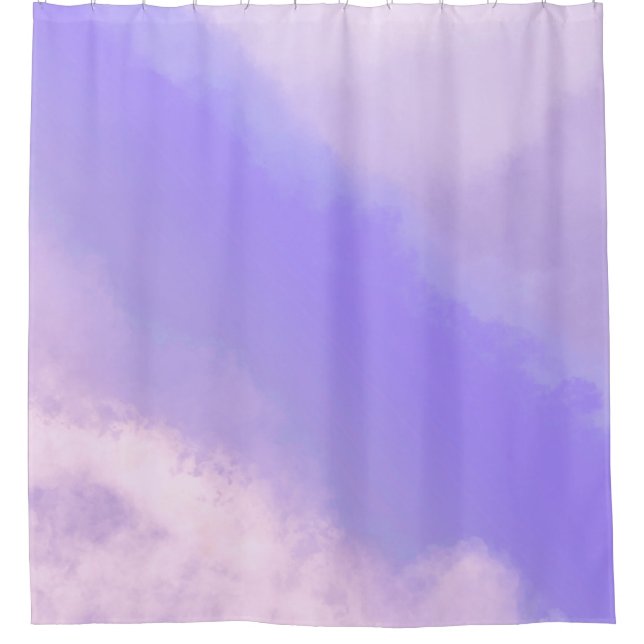 Nuages à part - Rideau de douche Violet/Lilas (Devant)