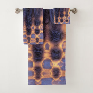 Nuages Abstraits Coralliens et Violets Ondulés Tie